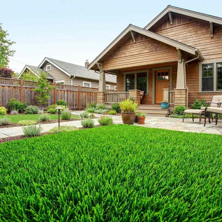 After: Lush green artificial turf in San Jose backyard